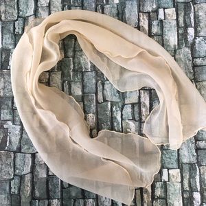 Sheer Beige Scarf